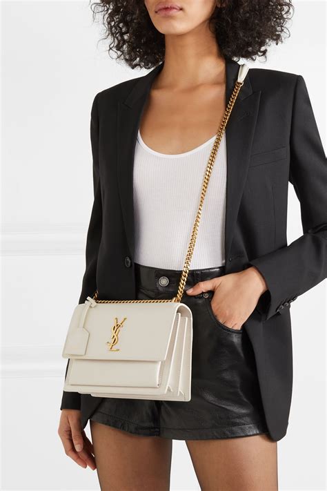 ysl white leather pouch|ysl vintage pouch.